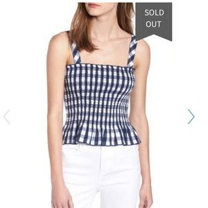 Nordstrom Ten Sixty Sherman Gingham Top